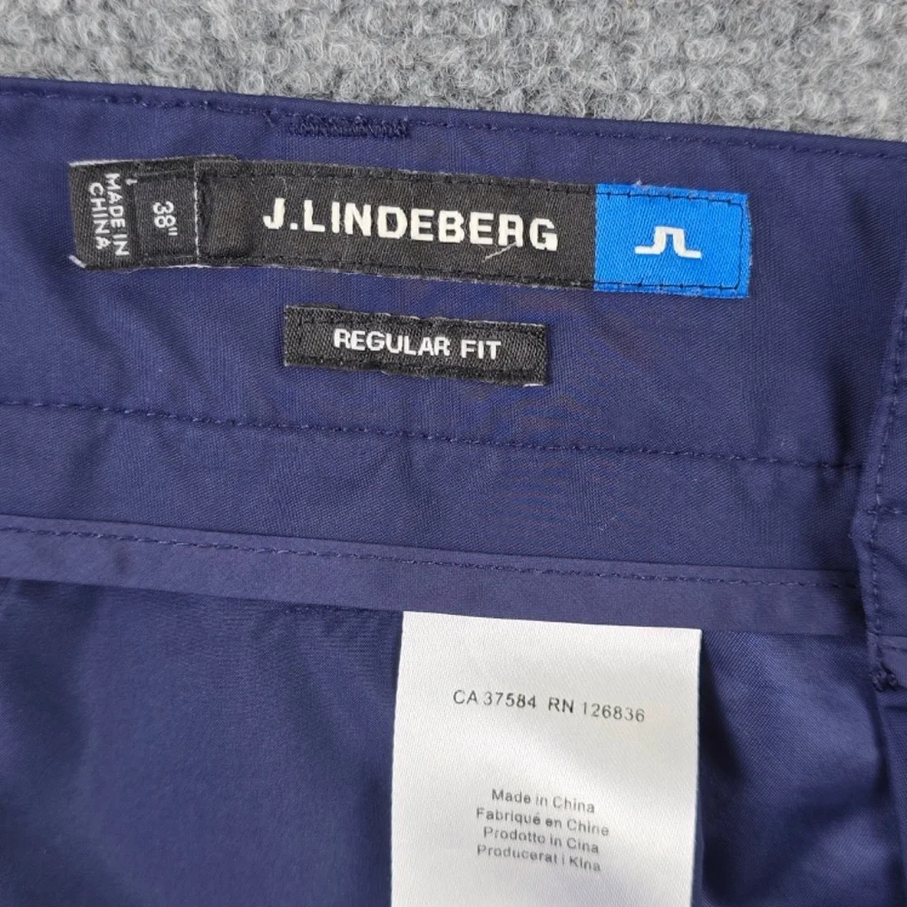 J.Lindeberg Lawrence Cargo Shorts | Navy Blue Micro Twill | Size 38